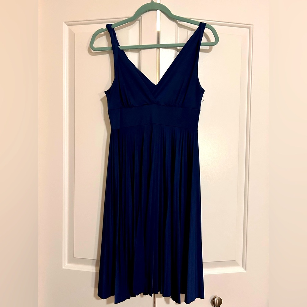 Navy blue flowy dress